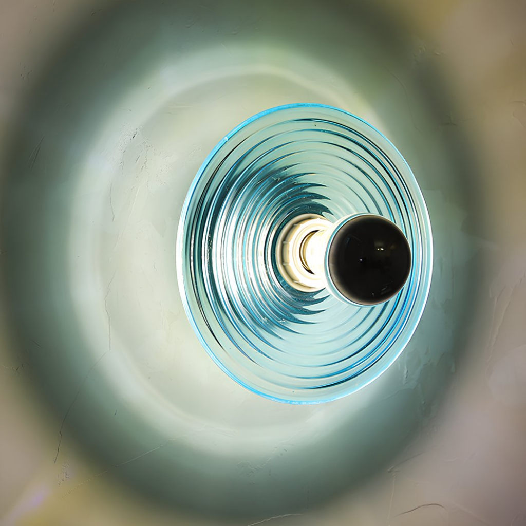 Applique in vetro colorato in stile retrò